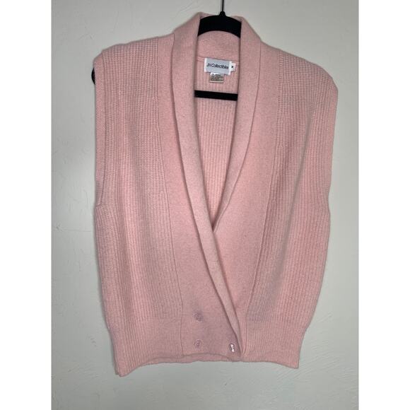 JH Collectibles Pink 90s Angora Wool Sweater Vest Sz Medium - Picture 5 of 11